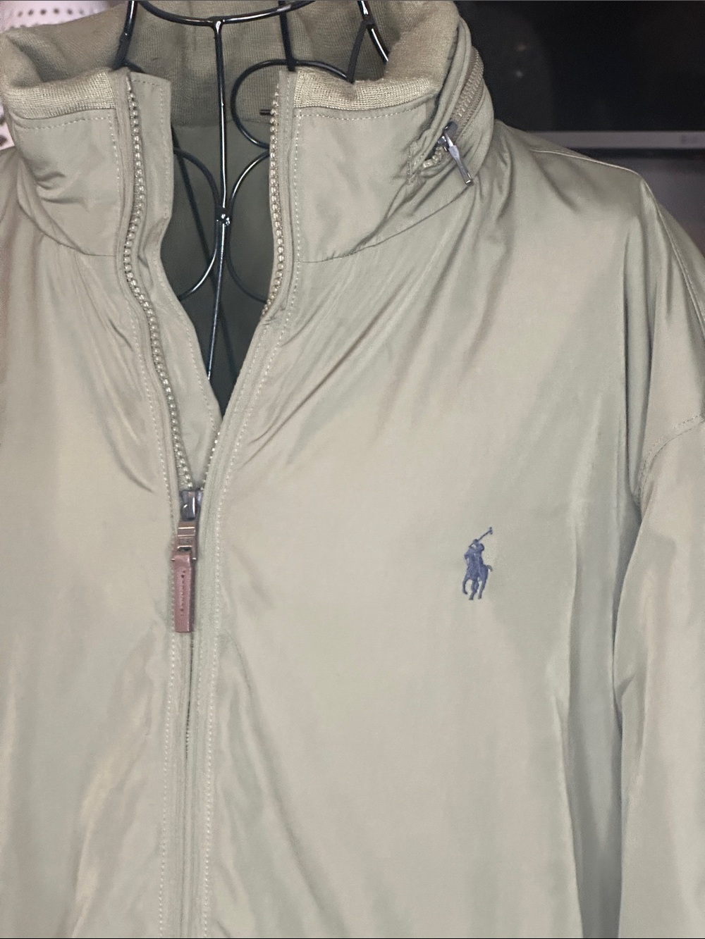 Polo by Ralph Lauren Men's Olive Green Zip Jacket - Picture 4 of 5